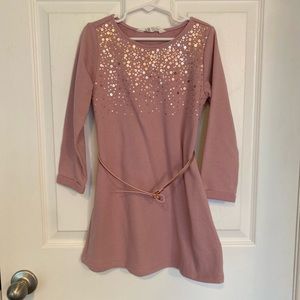 H&M girls dress with belt - size 5T/6